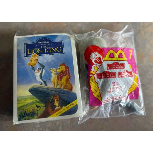 VTG 1996/1998 Set of 2- The Lion King McDonalds Happy Meal Toys - Picture 1 of 3